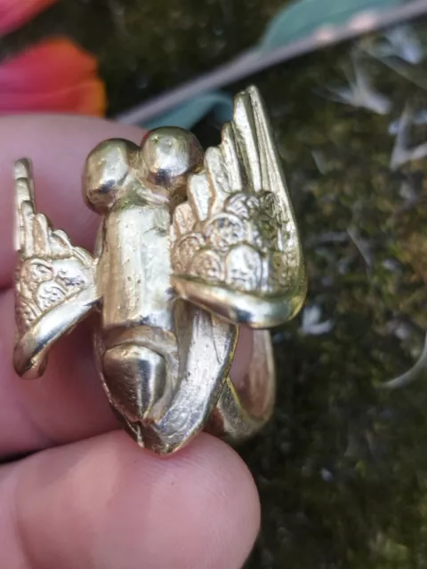 Roman ring with winged phallus