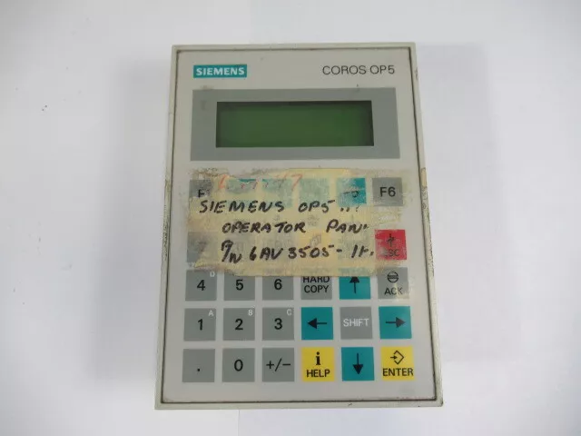 SIEMENS 6AV3505-1FB01 F-Nr:K3 Operator Interface Panel USED