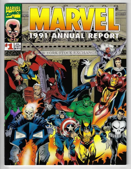 Marvel 1991 Annual Report #1 VF/NM 9.0 1st Apperance of Spider-Man 2099