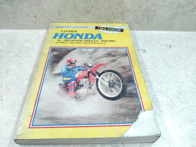 Honda XL250 XR200 XR250 XL500 XR500 XL600 CLYMER Service Repair Manual 1978-1983