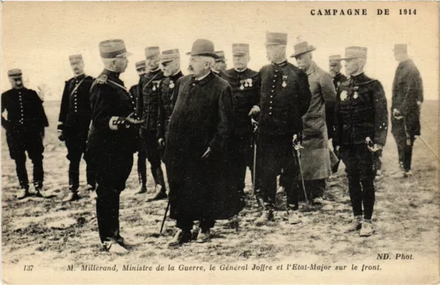 CPA AK Military Mr. Millerand Minister of War General Joffre (695740)