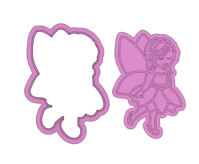 Fairy cookie cutter and stamp