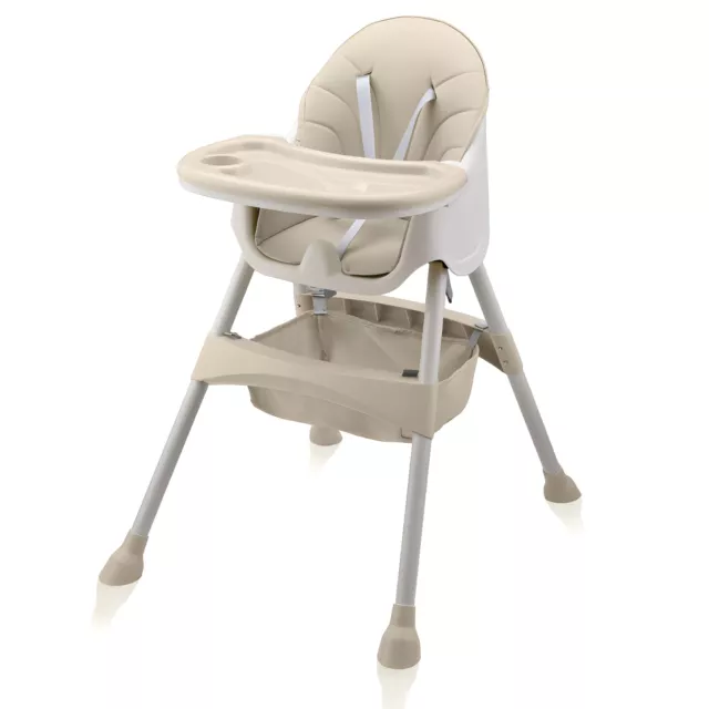 Baby Vivo Chaise Haute de Bébé pour Enfants Réglable Tablette Siège Turquoise