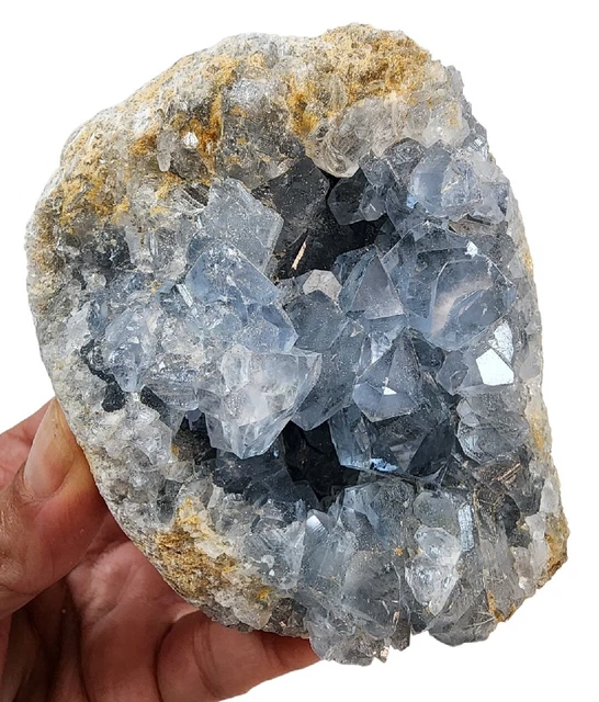 Blue Celestite Crystal Madagascar 1lb 4.9oz.