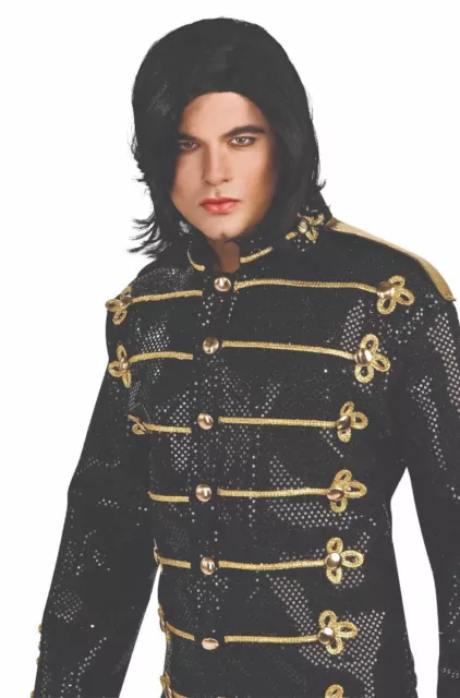 Brand New Michael Jackson Straight Adult Costume Wig