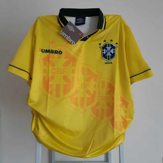 Maillot Du Brésil 1994 - Domicile - Jaune Officiel - Taille Homme, Neuf Avec étiquettes