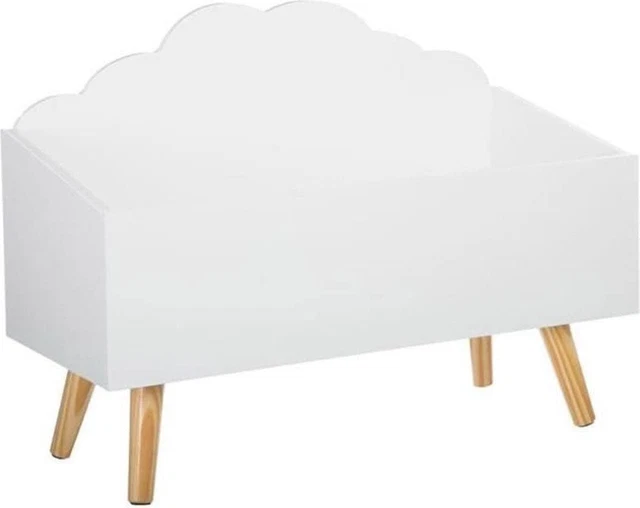 Cofre infantil atmosphera cofre de almacenamiento caja de juguetes cofre de juegos nube blanco