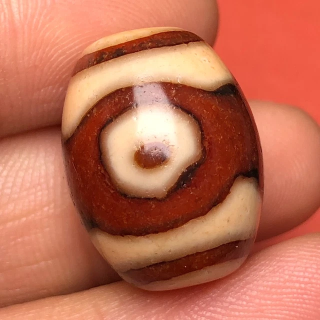 Darlow Tibetan DZI Beads Old Agate Lucky 3 Eye Totem Amulet Pendant GZI