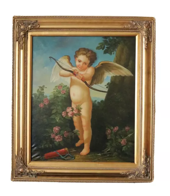 Dipinto copia "Amore che tira con arco" di Carl van Loo