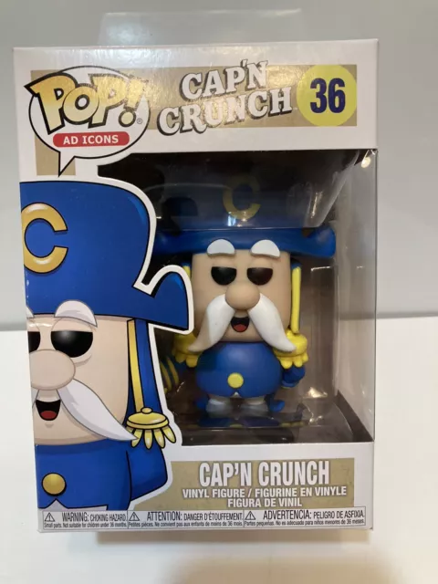 Funko Pop! Cap'N Crunch with Sword Cereal  Capn #36 Vinyl Figure