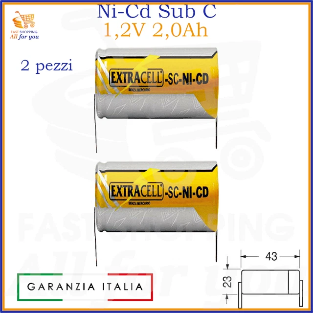 Vimar Batteria Ricaricabile Ni-cd 2,4v 1,3a 00911.1 - Foto 9