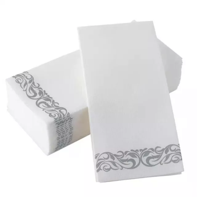 Napkin Western Food Napkin 30*43cm Lace Paper Disposable Gold Dust-Free