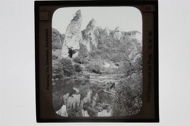 Pickering Tor Dovedale Derbyshire By GW Wilson - Glass Lantern Slide