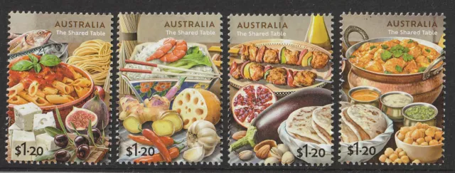 Australia 2024 : The Shared Table - Design Set of 4 Stamps. MNH