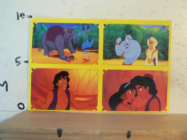 STICKER,DECAL PANINI SHEET 4 Stickers Disney's Aladdin Numbers ...