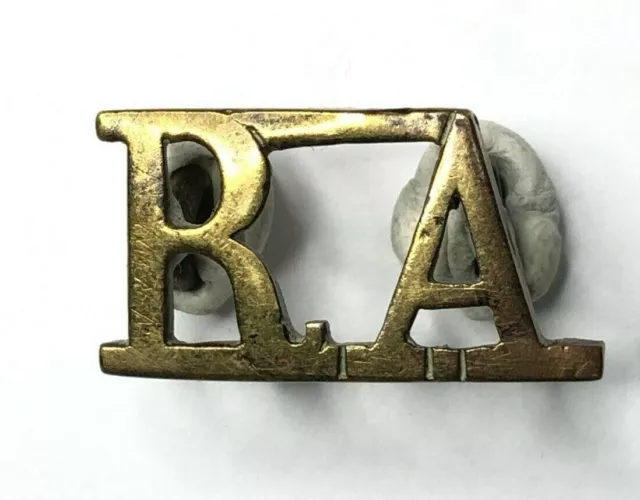 WW1 Royal artillery shoulder Title Joined Top & Bottom 2.3 x 1.3 cm's