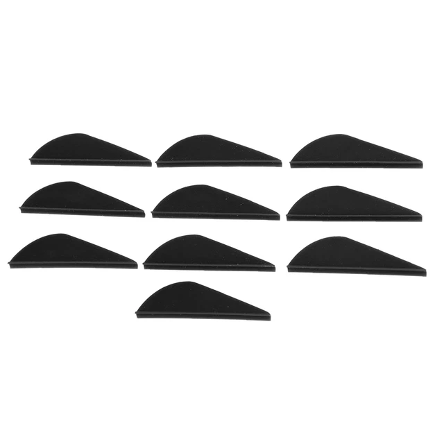 50 Pièces Empennage De Plumes Plastique Léger En Forme De Bouclier Pour Flèches - Tir à L'Arc