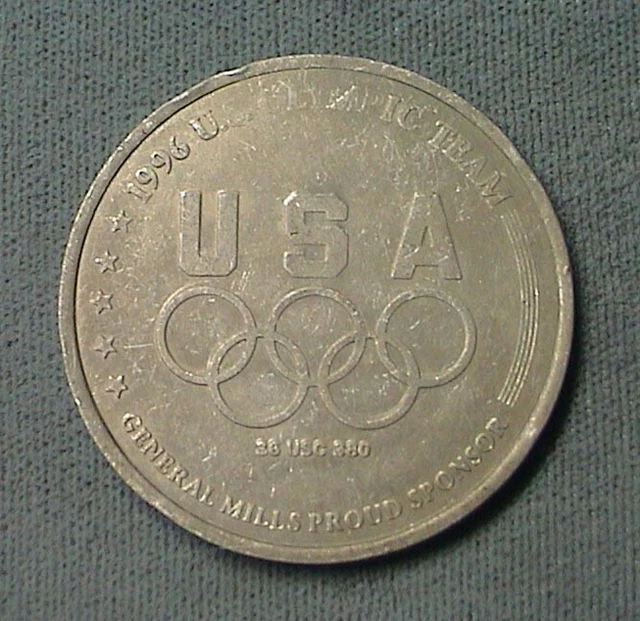1996 ATLANTA OLYMPICS US Team USA Token General Mills Sponsor Coin