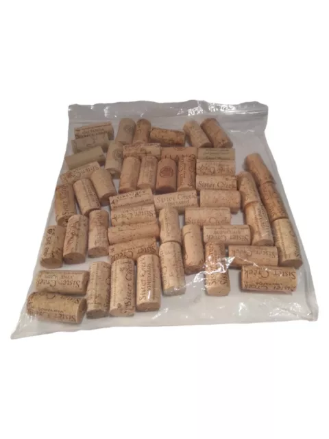 Lot of 50 Real/Natural Used Wine Corks NO Plastic or Champagne