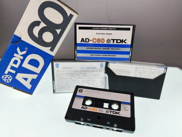 [ TDK ] AD-C 60 Cassette | Type I - Normal | 1979 | Japan ( 1x bespielt ) TOP