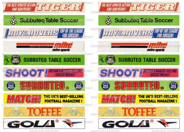 SUBBUTEO " NEW " 2nd DIFFERENT SET of 20 OLD ADVERTISING STICKERS for FENCE