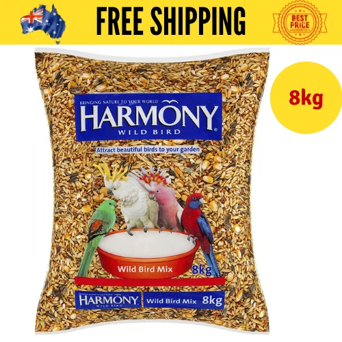HARMONY Wild Bird Seed Mix 8 kg | One Size | Fast & Free Shipping | Brand New AU