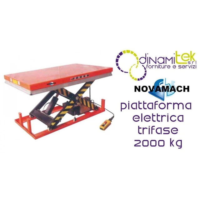 Npf200El Piattaforma Elettroidraulica Trifase Portata 2000 Kg Novamach Dimension