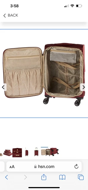 Samantha Brown 4 Piece Luggage Set- 22" Spinner & 3 Packing Cubes-Black-NWT 3