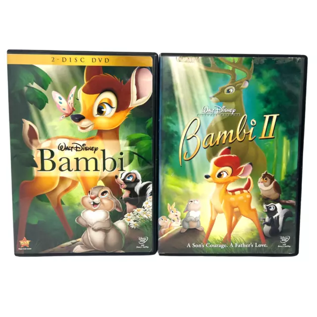 Walt Disney's Bambi 1 & 2 DVD Lot Good Condition!!!