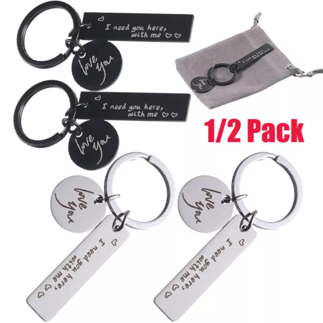 Boyfriend Gifts Safe Driving Keychain I Need You Here With Me Trucker Husband US