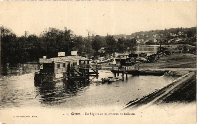 CPA SEVRES Ile Séguin et les coteaux de Bellevue (413070)