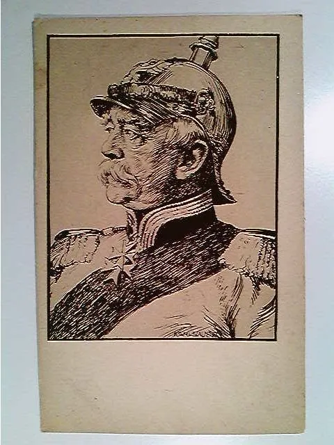 Otto von BIsmarck, Portrait, K. Bauer, Künstler-AK, ungelaufen