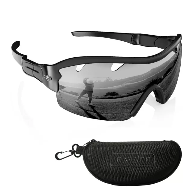 Rayzor Sport Halstuch Sonnenbrille UV400 blendfrei Herren Damen Frauen Unisex UVP £ 49