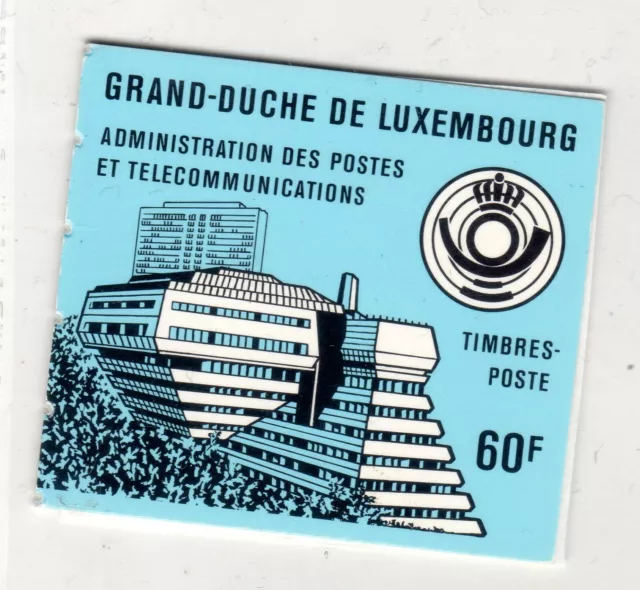 carnet de timbres Grand-duche Luxembourg 60 f COMMEMORATIVE NEUF UNC