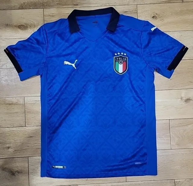 Vintage Italy 2019/2020 National Team Puma Football Shirt Size Small