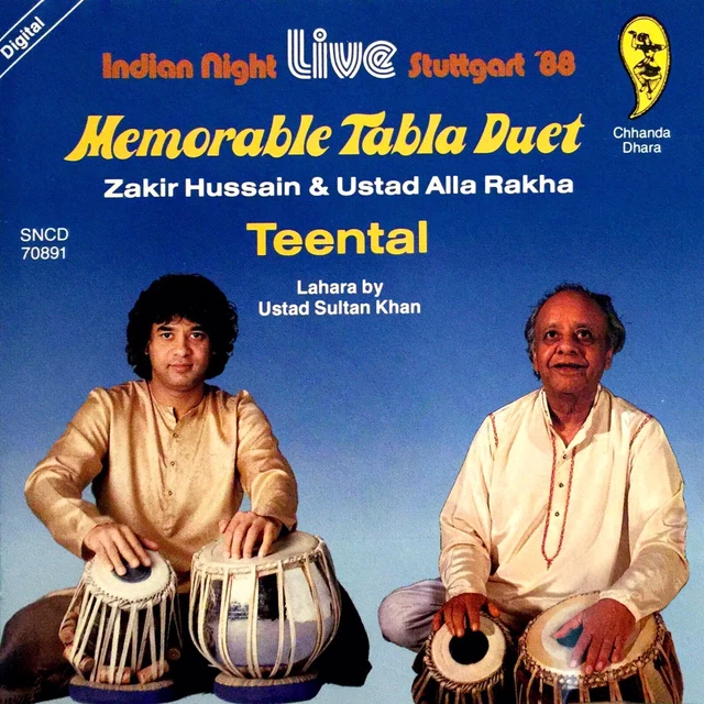 Alla Raka MEMORABLE TABLA DUET Ustad Zakir Hussain Alla Rakha Sultan Khan Indian ...