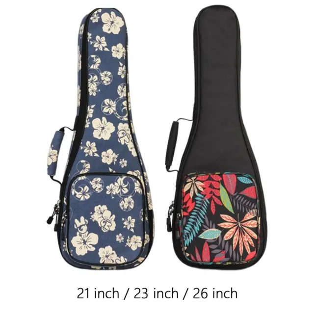 Ukelele Carrying Case Gig Bags Storage for Soprano Concert Tenor Thick Padded
