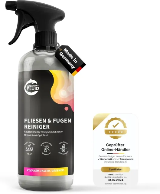 Intelligent Fluids | Fliesen und Fugenreiniger Spray für Küche & Bad (500 ml)
