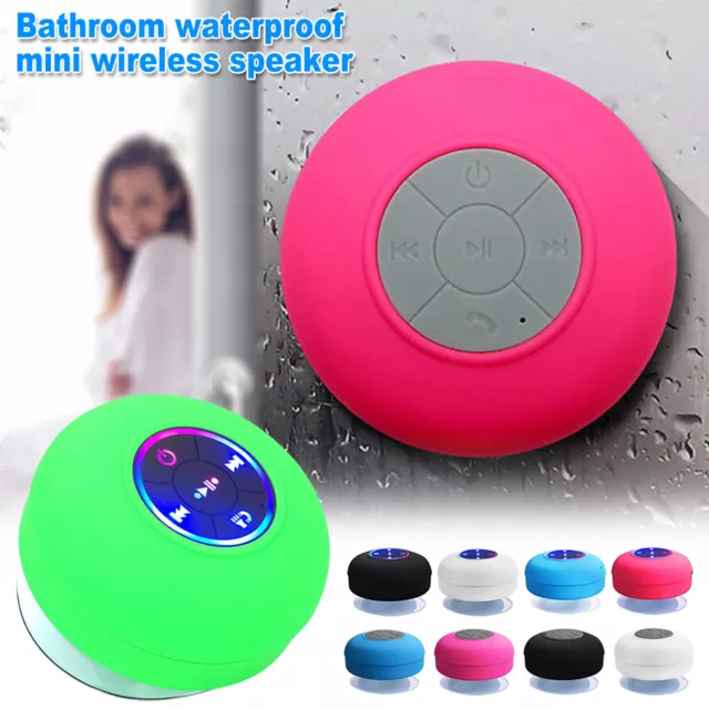 Rainbow LED Bluetooth Dusche Lautsprecher mit FM Radio, IP67 tragbar mehrfarbig