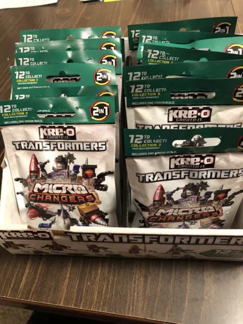 kre-o transformers micro changers series 3 lot of 12 with display box