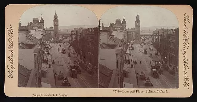 Donegall Place, Belfast, Ireland Old Historic Photo