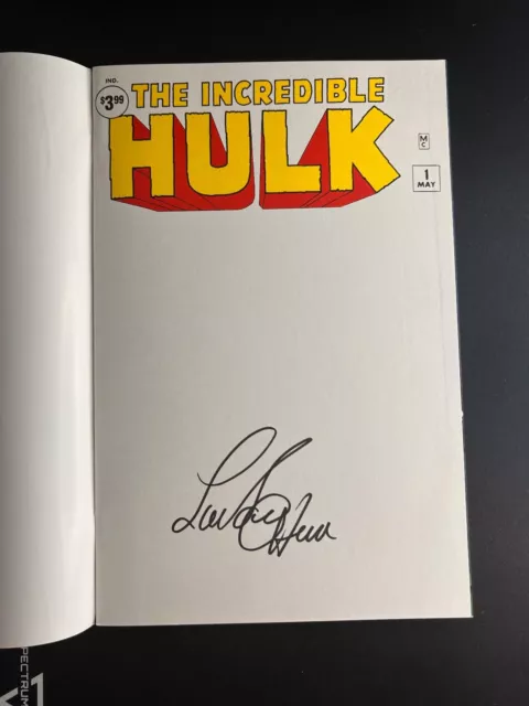 Incredible Hulk #1 Facsimile Blank Signed by Lou Ferrigno