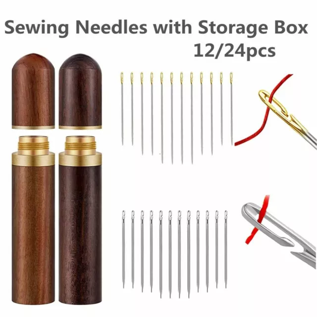 NEEDLE STORAGE BOX Sewing Needle Tube Knitting Needle Storage Case Sewing  $8.38 - PicClick AU