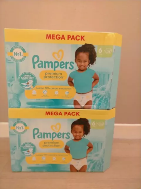 Couches Pampers Premium Protection Taille 6 (13+ kg) - 144 Couches