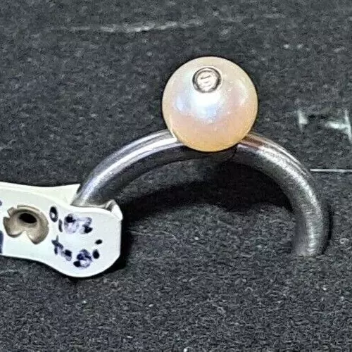 Damenring - Drehbare Perle mit Diamant 0,02 Ct