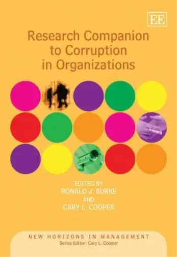 Ronald J. Burke Research Companion to Corruption in Organizations (Relié)