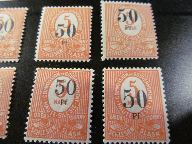 E7406) Oberschlesien* Typenlot Nr 12 a ungebraucht,Mi ca 320 2
