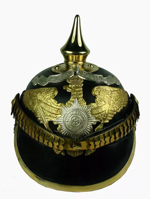 Pickelhaube Tschako Semper Talis Preussen Offizier shako Larp Kaiserreich L82