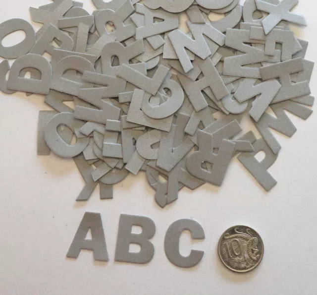 NO 402 Scrapbooking - 104 Grey Alphabet / Letters - Not Stickers - Scrapbook 3