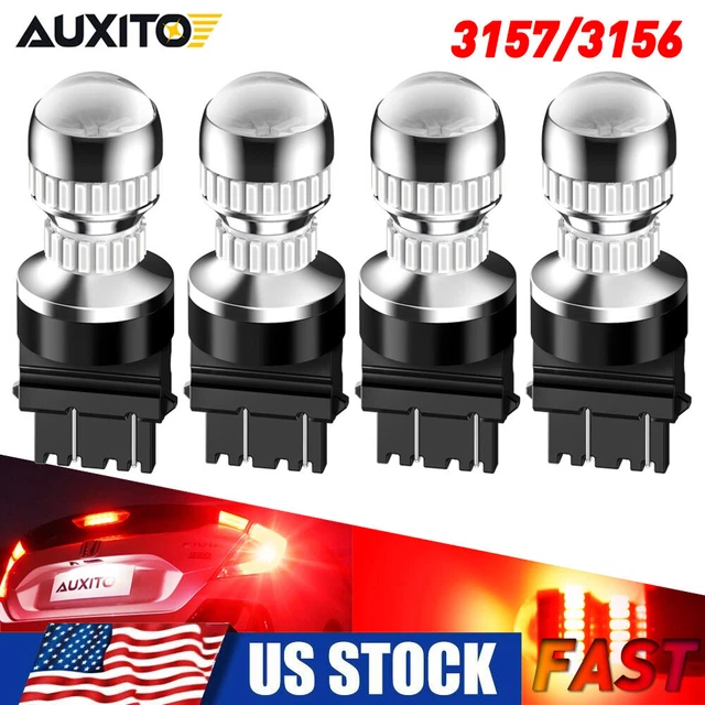 4x LED Brake Stop Tail Light Bulbs 3157 3057 3357 4057 4157 Red Turn Signal GUS